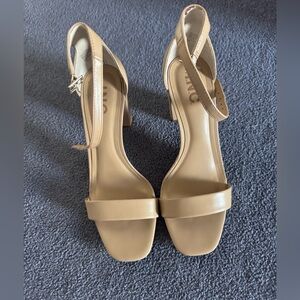 INC Nude Block Heel Sandals – Size 7.5